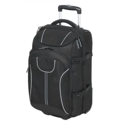 Duffelbag med hjul og ryggsekkstropper